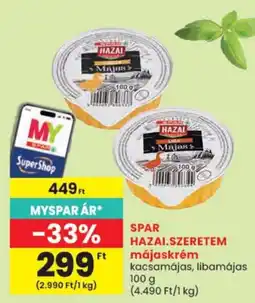 Spar spar májaskrém ajánlat