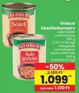Spar Globus készételkonzerv ajánlat