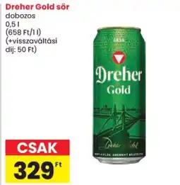 Spar Dreher Gold sör ajánlat