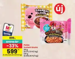 Interspar Paldo instant tészta ajánlat