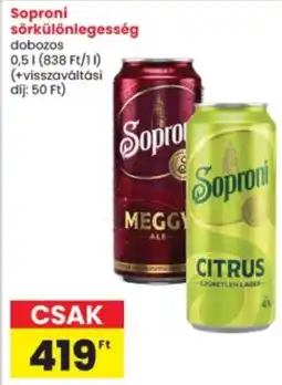 Interspar Soproni sör ajánlat