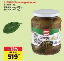 Interspar S budget csemegeuborka ajánlat