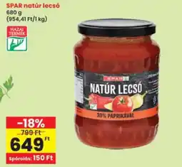Interspar spar natúr lecsó ajánlat