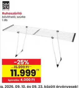 Interspar SimPex color ruhaszáritó ajánlat
