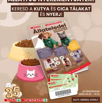 Interspar spar állateledel katalógus ajánlat