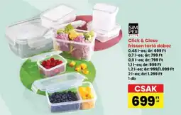 Interspar SimPex Color click & close frissen tartó doboz ajánlat