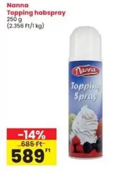 Interspar Nanna topping habspray ajánlat