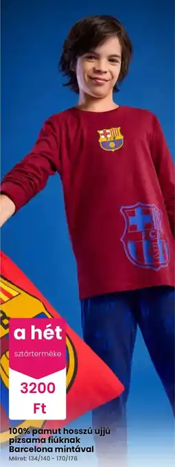 Barcelona mintával pizsama fiúknak