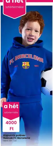 Pepco Kapucnis pulóver fiúknak FC Barcelona ajánlat