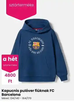 Pepco Fc barcelona kapucnis pulóver fiúknak ajánlat