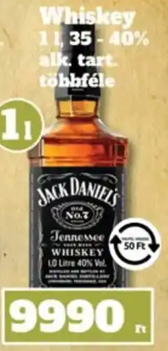 Family Diszkont Jack Daniels Tennessee Whiskey ajánlat
