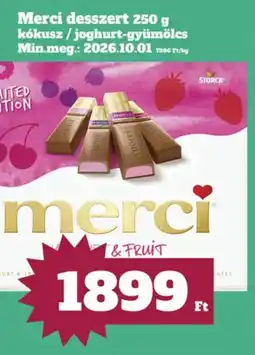 Vil-For Merci desszert ajánlat