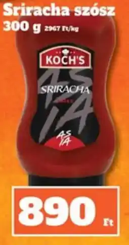 Vil-For Koch's sriracha szósz ajánlat