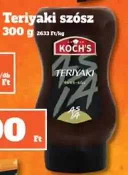 Vil-For Koch's teriyaki szósz ajánlat