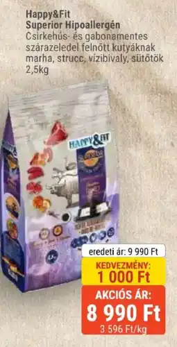 Alpha Zoo Happy&Fit superior hipoallergén ajánlat