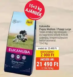 Alpha Zoo Eukanuba puppy medium / puppy large ajánlat