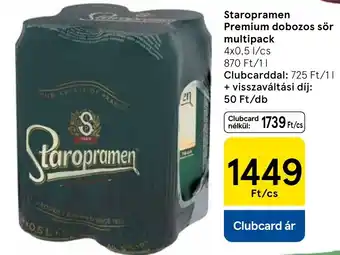 Staropramen premium dobozos sör