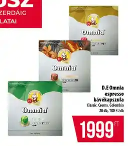 Coop D.E Omnia espresso kávékapszula ajánlat