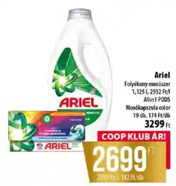 Coop Ariel folyékony mosószer ajánlat