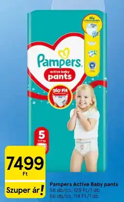 Tesco Pampers active baby pants ajánlat