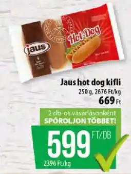 Coop Jaus hot dog kifli ajánlat