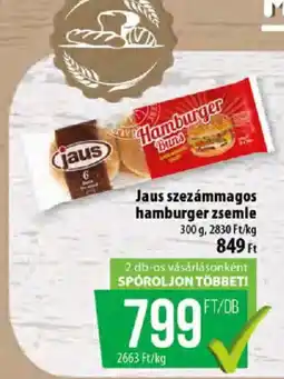 Coop Jaus hamburger zsemle ajánlat