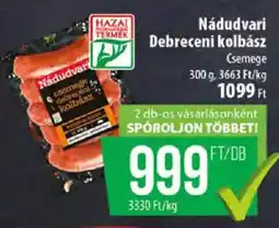 Coop Nádudvari debreceni kolbász ajánlat