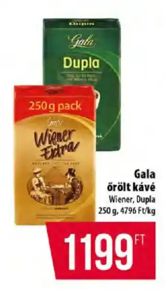Coop Gala örölt kávé ajánlat