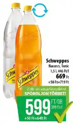 Coop Schweppes tonic ajánlat