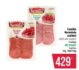 Coop Familia harmonia szalami ajánlat