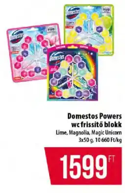 Coop Domestos powers wc frissítő blokk ajánlat