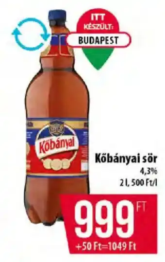 Coop Kőbányai sör ajánlat