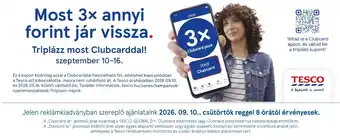 Tesco Tesco Clubcard ajánlat