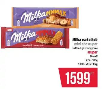 Milka csokoládé mini abc