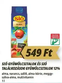 Príma Sió gyümölcsitalok ajánlat