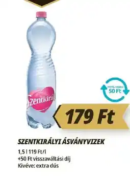 Príma Szentkirályi ásványvizek ajánlat