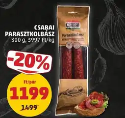 PENNY Csabai parasztkolbász ajánlat