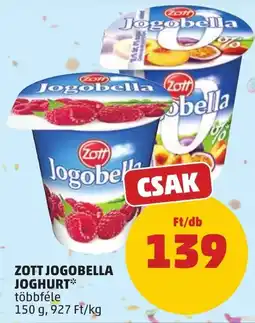 PENNY Zott jogobella joghurt ajánlat