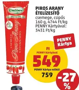 PENNY Univer piros arany ételízésítő ajánlat