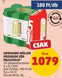 PENNY Hermann muller premium sor multipack ajánlat