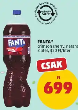 PENNY Fanta crimson cherry, narancs ajánlat