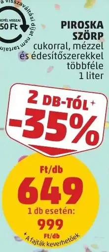 PENNY Piroska szörp ajánlat