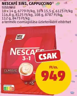 PENNY Nescafe 3in1 cappuccino ajánlat