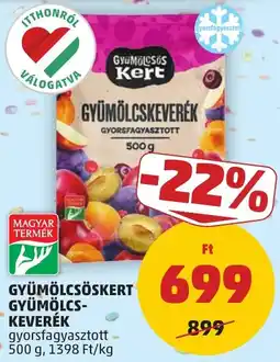 PENNY Gyümölsöskert gyümölcskeverék ajánlat