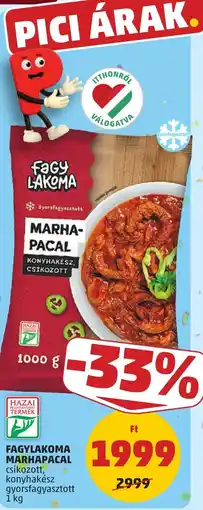 PENNY Fagylakoma marhapacal ajánlat