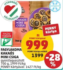 PENNY Fagylakoma kakaós mini csiga ajánlat