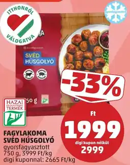 PENNY Fagylakoma svéd húsgolyó ajánlat