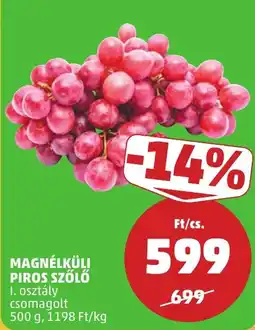 PENNY Magnélküli piros szőlő ajánlat