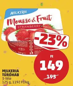 PENNY Milkeria mousse & fruit ajánlat