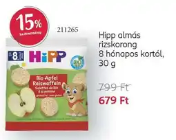Rossmann Hipp almás rizskorong ajánlat